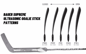 Bauer supreme ultrasonic goalie stick patterns