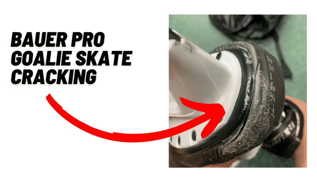 Bauer Pro goalie skate cracking