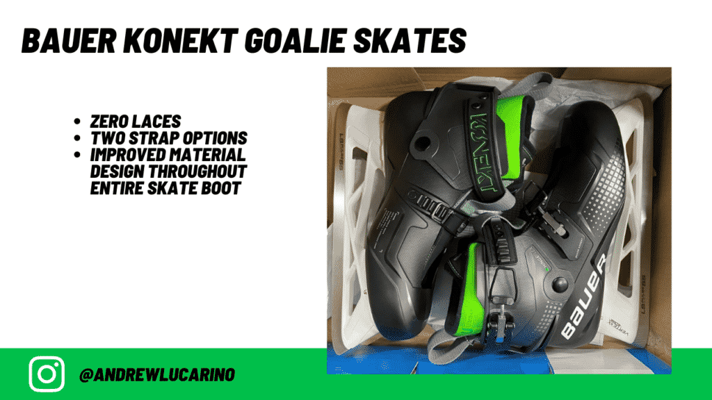 Photo unboxing the Bauer Konekt Goalie Skates