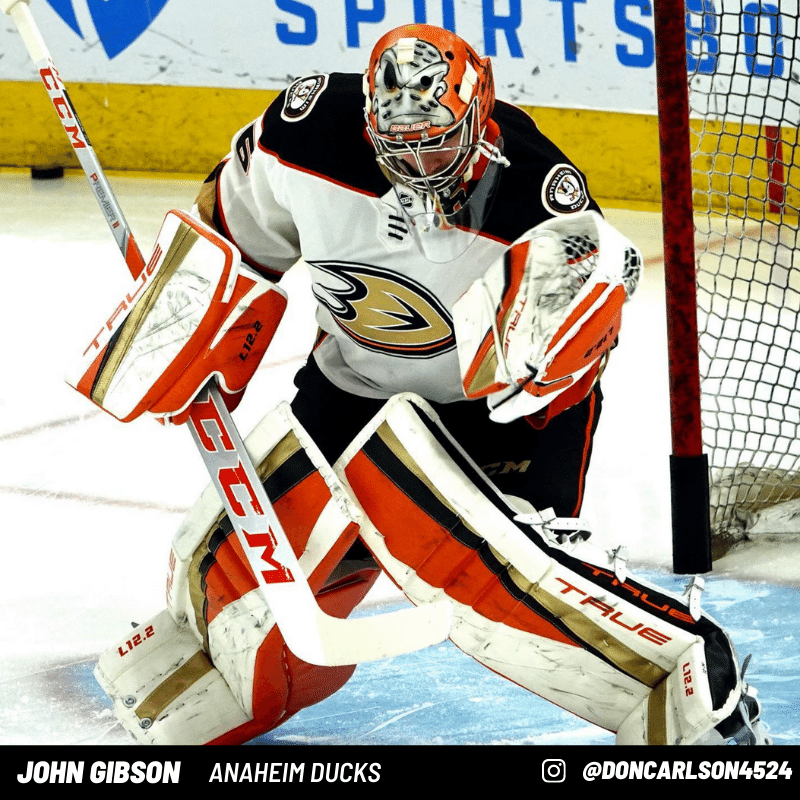 John Gibson Goalie Pads Anaheim Ducks
