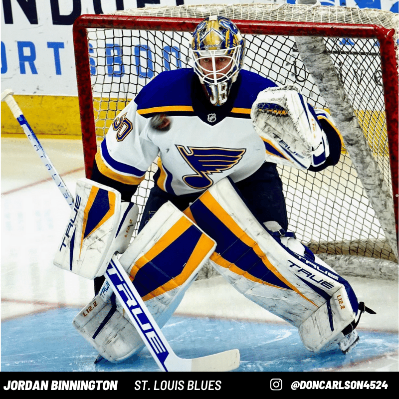 Jordan Binnington Goalie Pads St. Louis Blues