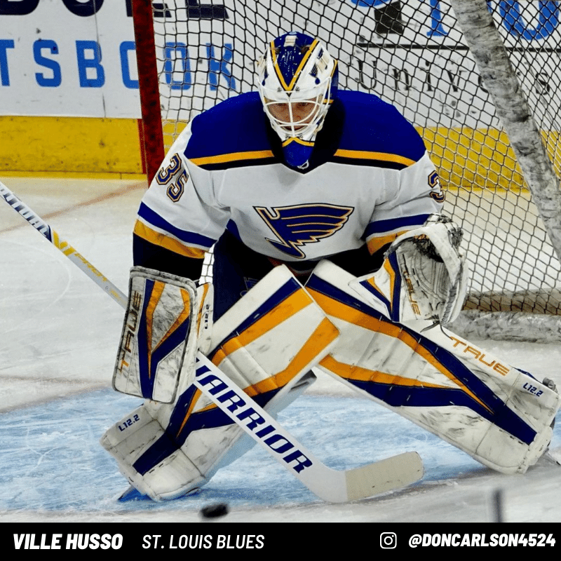 Ville Husso Goalie Pads St. Louis Blues